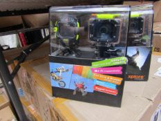 Xplore XPC-102W Full HD 1080p WiFi all round action camera, includes 10x accessories and includes