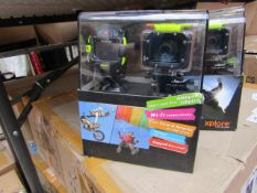 Xplore XPC-102W Full HD 1080p WiFi all round action camera, includes 10x accessories and includes