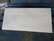 Pallet of 40x Packs of 5 Ashlar Crafted Grey Textured 300x600 wall and Floor Tiles By Johnsons, New,