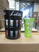 6 x Lolita 2oz Shot Glasses in Gift Box new