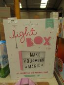 2 x A Little Lovely Light Boxes Battery Operated in pink. Boxed  unchecked