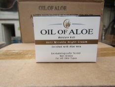 12 x Oil of Aloe 50ml  Anti Wrinkle Night Cream Enriched with Aloe Vera new & packaged