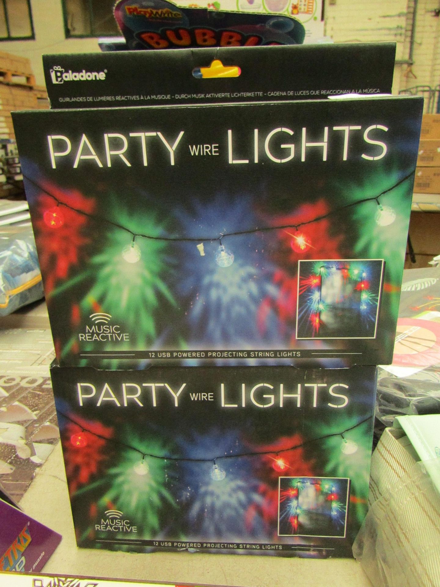 2 x Party Wire Music Reactive Lights new & packaged