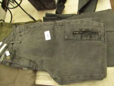 Brave Soul Grey Skinny Cargo Jeans size 8 new with tag