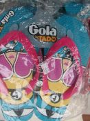 Gola Tado flip flops, size 3, new and packaged.