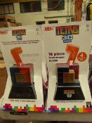 2 x Ideal Tetris 3D 16 Piece Brainteasers new & packaged