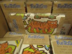 12 x  Fun To See Peel and Stick Art Jungle Sets new & packaged