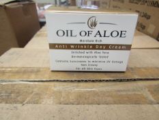 12 x Oil of Aloe 50ml  Anti Wrinkle Day Cream Enriched with Aloe Vera new & packaged