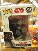 Funko Pop Star Wars BB-9E  new & packaged (packaging slightly damaged)