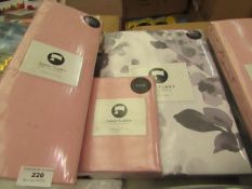 Sanctuary Purple Elissia Super King Bedding Set with Deep Box Sheet & Extra Set of Pillowcases.  New