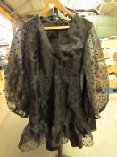 Love & Other Things Black Sheer Dress size S new (sample)