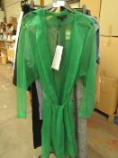 Love & Other Things Sheer Green Top size S new with tag