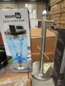 2 items being 1 x Homiu Electric Protien Mixer packaged unchecked & 1 x Stainless Steel Mug Tree