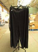 Brave Soul Ladies Black Wide Leg Trousers size XS