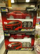 2 x Revell Camaro 2013 ZL1 Model Car Kits new (packaging damaged)