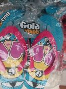 Gola Tado flip flops, size 3, new and packaged.