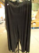 Brave Soul Ladies Black Wide Leg Trousers size 18