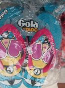 Gola Tado flip flops, size 3, new and packaged.