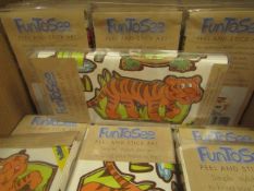 12 x  Fun To See Peel and Stick Art Jungle Sets new & packaged