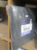 Tesco black double duvet set, new and packaged.