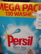 8.385kg Persil Non Bio. 130 washes. Box has split but has been repaired.
