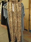 Love & Other Things Snake Print Trousers size S new with tag