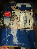 1 x Marvel Captain America Cuddle Robe 80cm x 120cm new & packaged. New & packaged