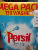 8.385kg Persil Non Bio. 130 washes. Box has split but has been repaired.