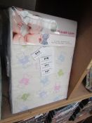 Pharaoh Linen thermal cotton cot sheets, new and packaged.