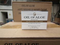 12 x Oil of Aloe 50ml  Anti Wrinkle Night Cream Enriched with Aloe Vera new & packaged