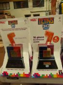 2 x Ideal Tetris 3D 16 Piece Brainteasers new & packaged