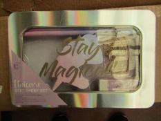 3 x Stay Magical Unicorn Stationary Sets in metal Tins. New