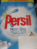 8.385kg Persil Non Bio. 130 washes. Box has split but has been repaired.
