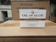 12 x Oil of Aloe 50ml  Anti Wrinkle Night Cream Enriched with Aloe Vera new & packaged