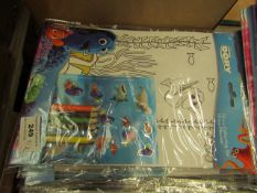 12 x various Sticker Fun Activity Books With 5 sheets of Reusable Stickers in each New & packaged