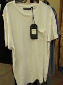 Brave Soul Mens White T Shirt size M new with tag