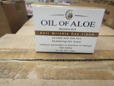 12 x Oil of Aloe 50ml  Anti Wrinkle Day Cream Enriched with Aloe Vera new & packaged