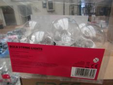 2 x Bulb String Lights 10 LED Battery Operated Lights new & packaged