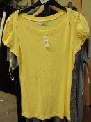 MK Ladies Yellow T Shirt size 10 with tag