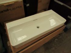 Laufen VAL95 950mm 0TH basin with overflow, new and boxed.