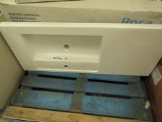 Roca Prisma 1100mm 1TH basin with overflow, new and boxed.