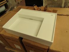 Kartell by Laufen 600mm square countertop basin, new and boxed.