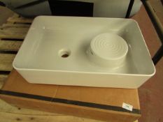 Laufen VAL50 500mm 0TH basin with soap dish, new and boxed.