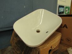 Althea Ceramic 45cm built in basin, new and boxed