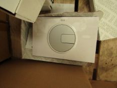 Roca PL4 dual combi flush plate, new and boxed.