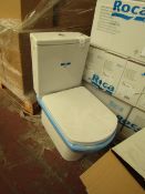 Roca Aire smart toilet pan with cistern and seat, new and boxed.