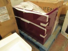 Kartell by Laufen 900mm plumb glossy vanity unit, new and boxed.