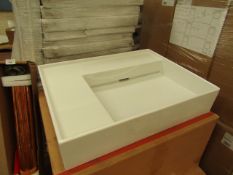 Kartell by Laufen 600mm square countertop basin, new and boxed.