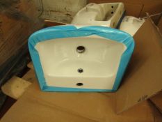 Roca Devine 400mm 1 tap hole basin, new#