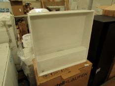 Kartell by Laufen 460mm square 0TH basin with overflow, new and boxed.